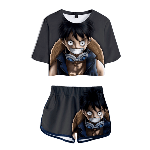 One Piece T-Shirt and Shorts Suits - N