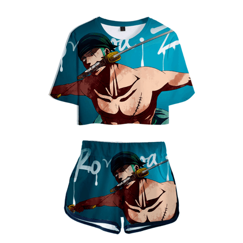 One Piece T-Shirt and Shorts Suits - P