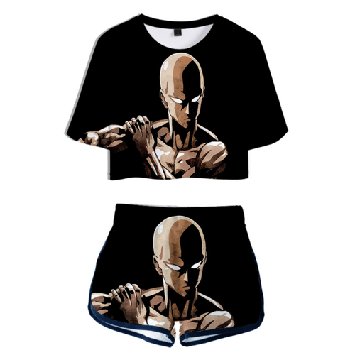 One Punch Man T-Shirt and Shorts Suits - H