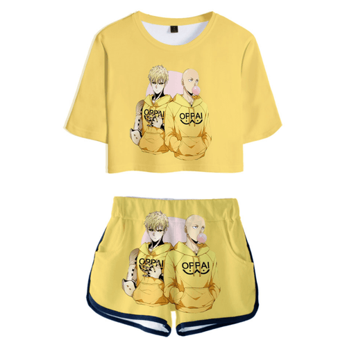 One Punch Man T-Shirt and Shorts Suits - K