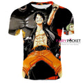 One Piece Monkey D. Luffy Black T-Shirt