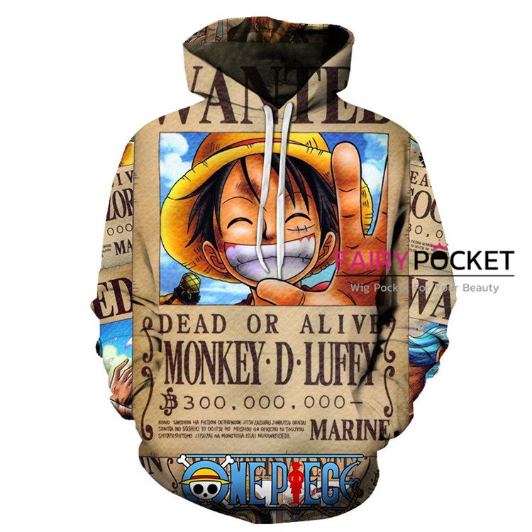 Vêtement One Piece  Hoodie Sweatshirt Monkey D Luffy - Club Otaku