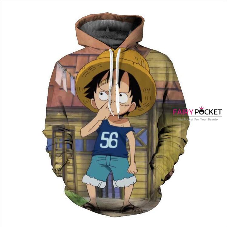 One Piece Young Monkey D. Luffy Hoodie