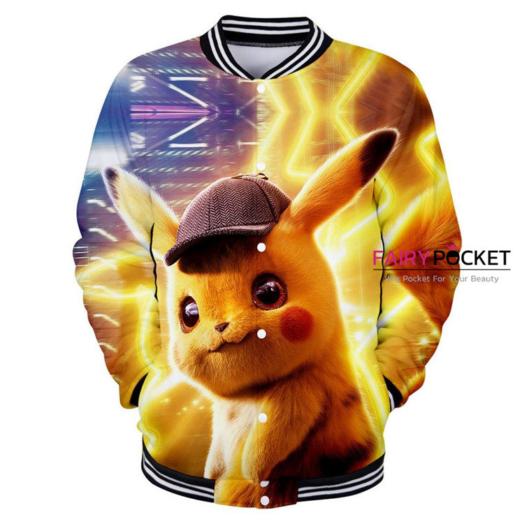Pokemon Detective Pikachu Jacket/Coat - C