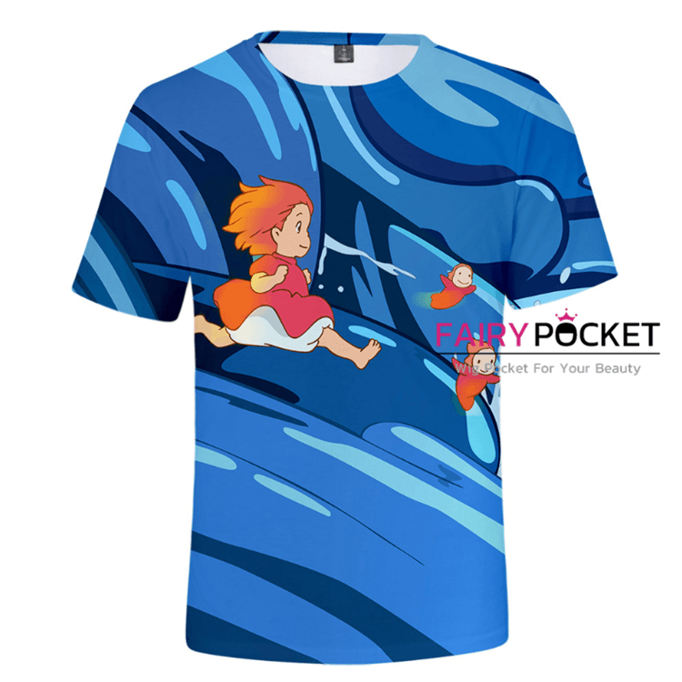 Ponyo on the Cliff T-Shirt - E
