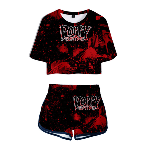 Poppy Playtime Anime T-Shirt and Shorts Suit - G