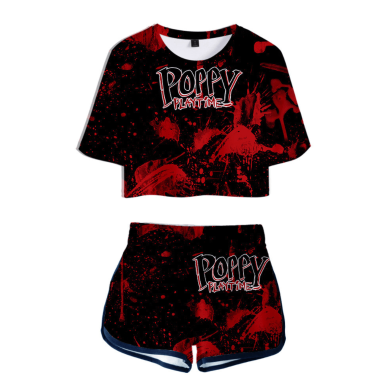 Poppy Playtime Anime T-Shirt and Shorts Suit - G