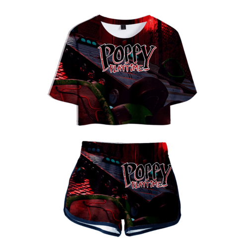 Poppy Playtime Anime T-Shirt and Shorts Suit - K
