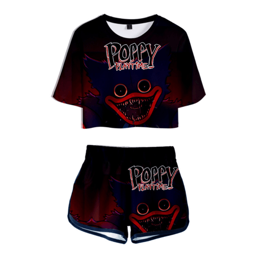 Poppy Playtime Anime T-Shirt and Shorts Suit