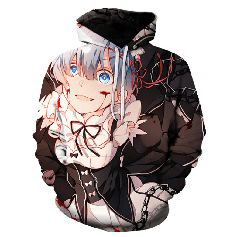 Re:ZERO -Starting Life in Another World Rem Anime Hoodie - C
