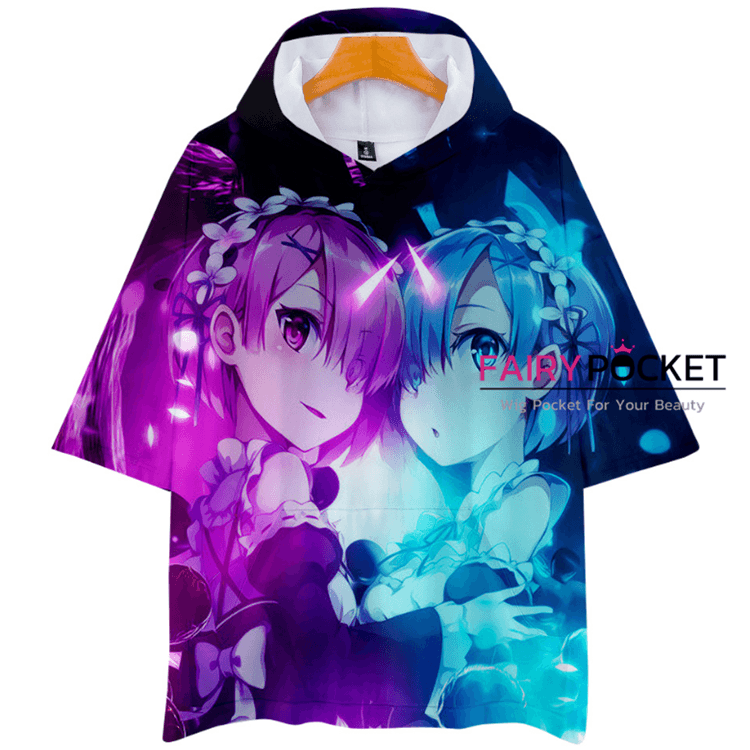Re:ZERO -Starting Life in Another World Rem & Ram T-Shirt - E