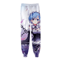 Re ZERO Starting Life in Another World Anime Jogger Pants Men Women Trousers - R