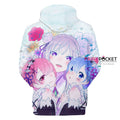Re:ZERO -Starting Life in Another World Emilia, Rem & Ram Hoodie