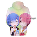 Re:ZERO -Starting Life in Another World Rem & Ram Hoodie - C