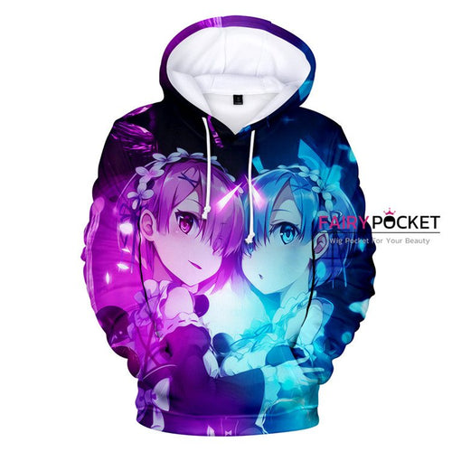 Re:ZERO -Starting Life in Another World Rem & Ram Hoodie