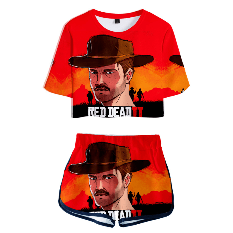 Red Dead Redemption T-Shirt and Shorts Suits - K