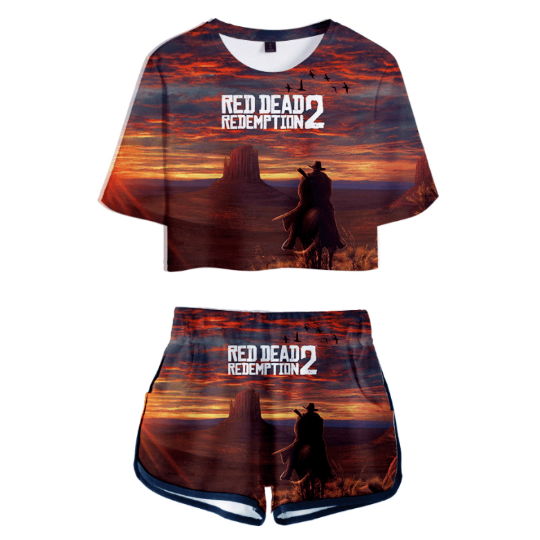 Red Dead Redemption T-Shirt and Shorts Suits - U