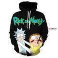 Rick and Morty Black Hoodie - E