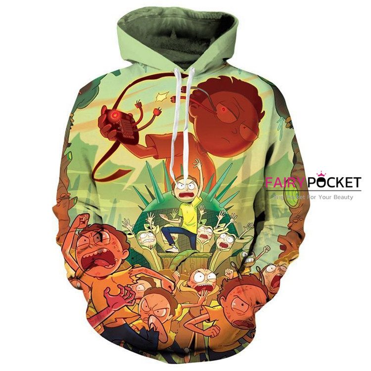 Rick and Morty Green Hoodie