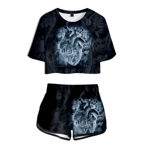 Rod Wave T-Shirt and Shorts Suits - D