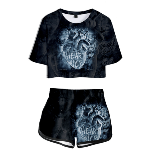 Rod Wave T-Shirt and Shorts Suits - I