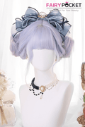 Short Wavy Blue to Pink Ombre Lolita Wig