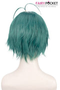 Short Straight Green Basic Cap Wig
