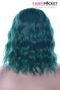 Short Wavy Bluegrass Green Basic Cap Wig