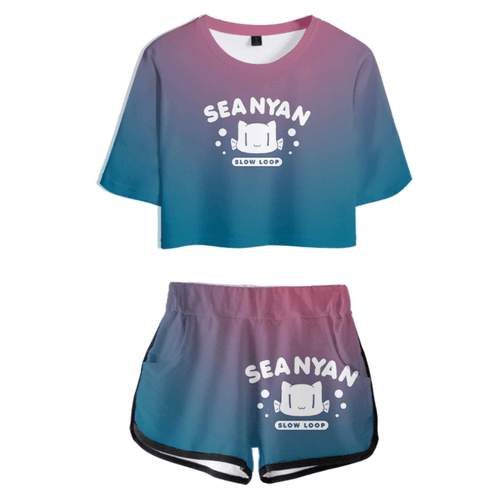 Slow Loop Anime T-Shirt and Shorts Suit