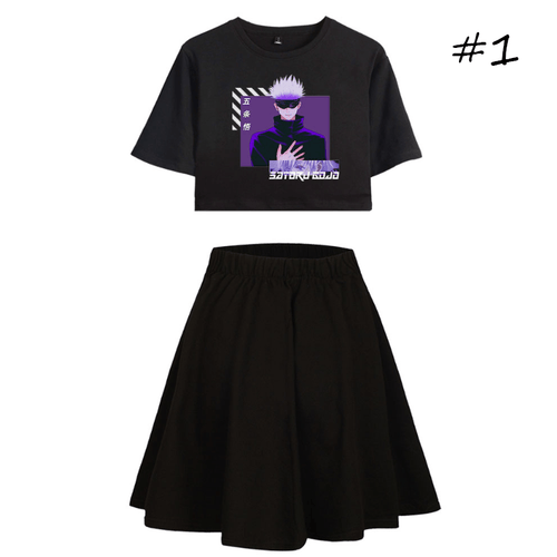 Sorcery Fight T-Shirt and Skirt Suits (8 Colors)