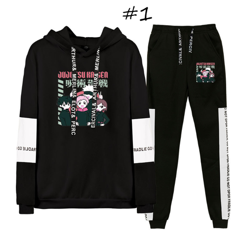 Sorcery Fight (Jujutsu Kaisen) Hoodie and Trousers Suits - D