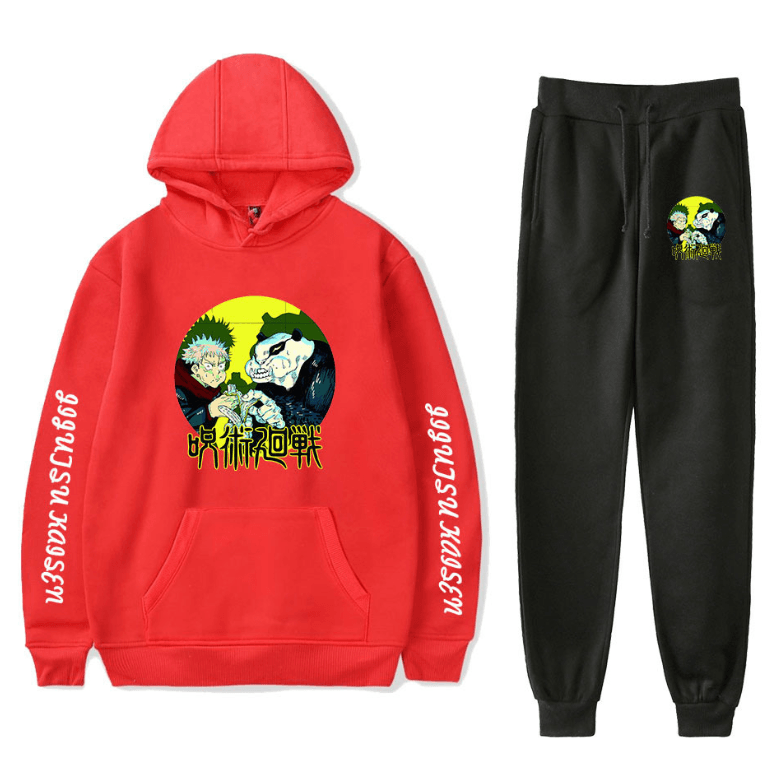 Sorcery Fight (Jujutsu Kaisen) Hoodie and Trousers Suits - S