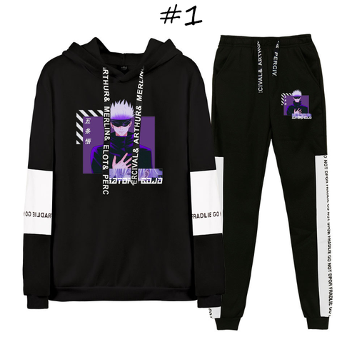 Sorcery Fight (Jujutsu Kaisen) Hoodie and Trousers Suits