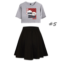 Sorcery Fight (Jujutsu Kaisen) T-Shirt and Skirt Suits (8 Colors) - B