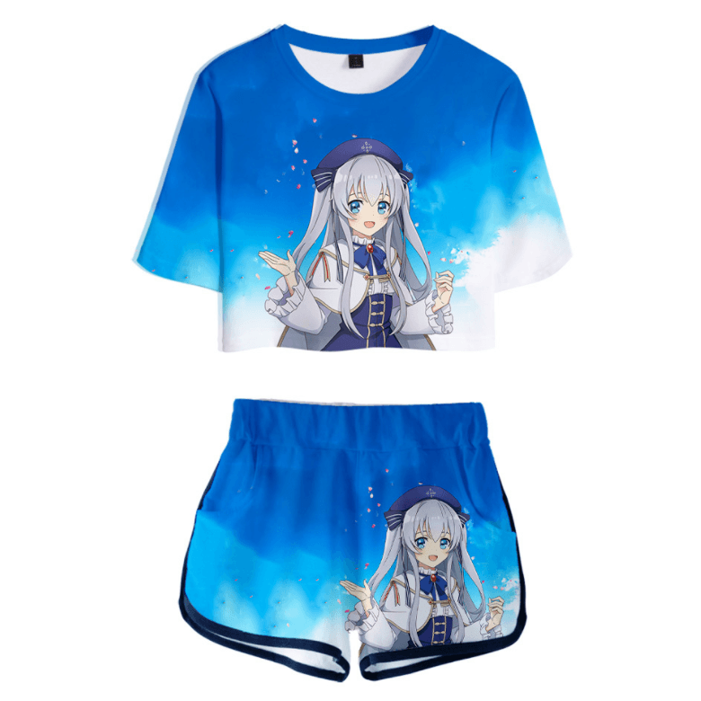 Spirit Chronicles T-Shirt and Shorts Suits - B