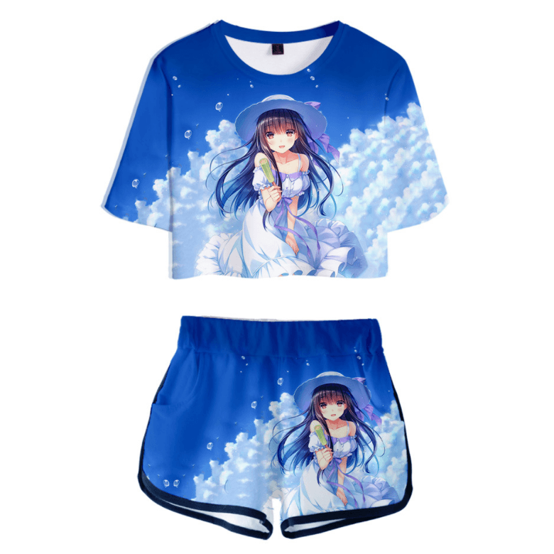 Spirit Chronicles T-Shirt and Shorts Suits - C