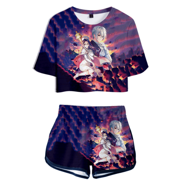 Spirit Chronicles T-Shirt and Shorts Suits - E