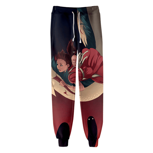 Spirited Away Anime Jogger Pants Men Women Trousers - J