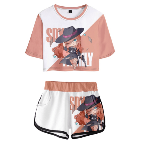 Spy×Family Anime T-Shirt and Shorts Suit - B