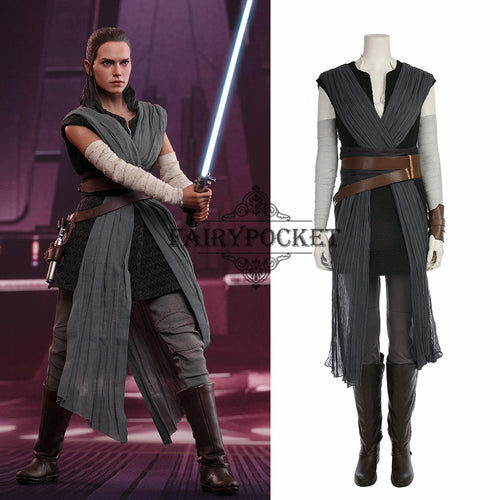 Star Wars: The Last Jedi Rey Cosplay Costume - B
