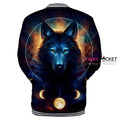 Starry Sky Wolf Animal Jacket/Coat