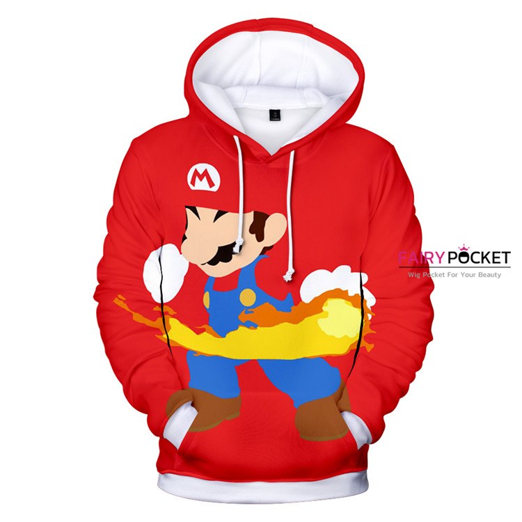 Super Mario Bros. Mario Red Hoodie