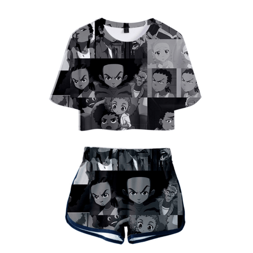 The Boondocks T-Shirt and Shorts Suits - B