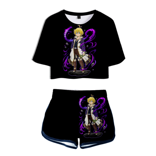The Seven Deadly Sins T-Shirt and Shorts Suits - F