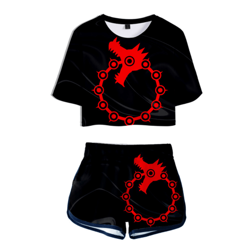 The Seven Deadly Sins T-Shirt and Shorts Suits - M