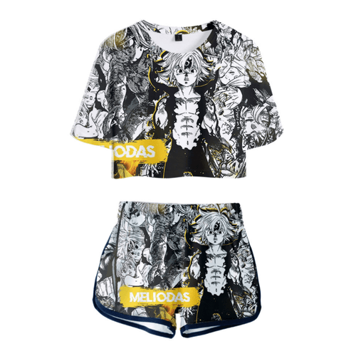 The Seven Deadly Sins T-Shirt and Shorts Suits - N