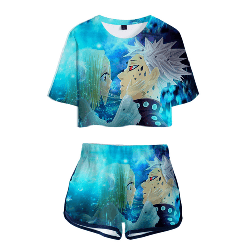 The Seven Deadly Sins T-Shirt and Shorts Suits - P