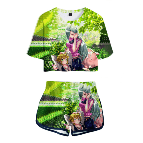 The Seven Deadly Sins T-Shirt and Shorts Suits - V