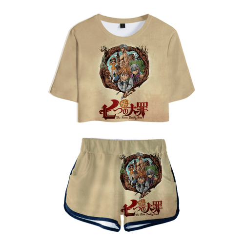 The Seven Deadly Sins T-Shirt and Shorts Suits
