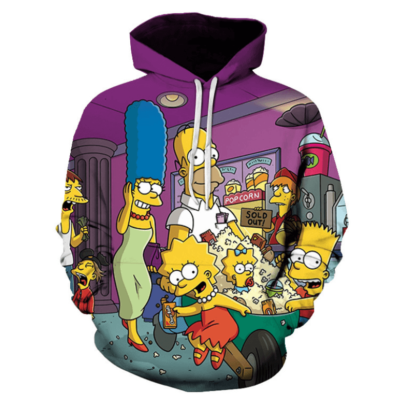 The Simpsons Anime Hoodie - Z